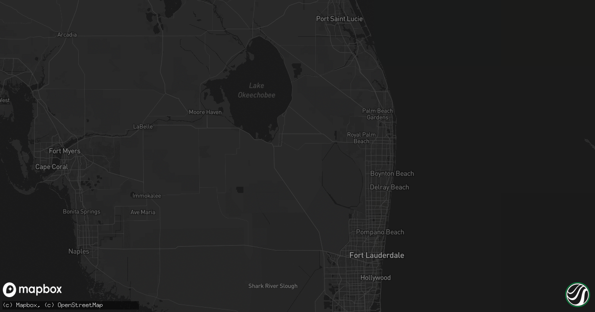 Hail map in Belle Glade, FL on June 17, 2026