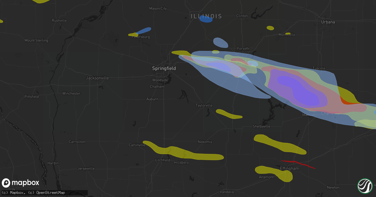 Hail map in Bulpitt, IL on June 17, 2026