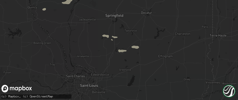 Hail map in Butler, IL on June 17, 2026