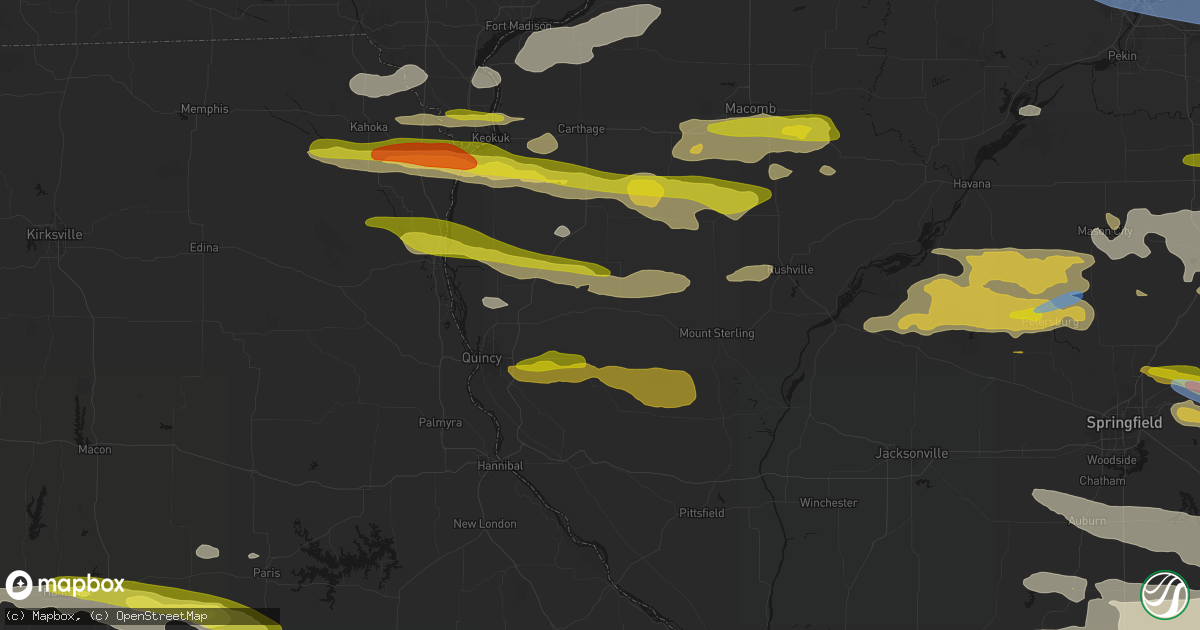 Hail map in Camp Point, IL on June 17, 2026