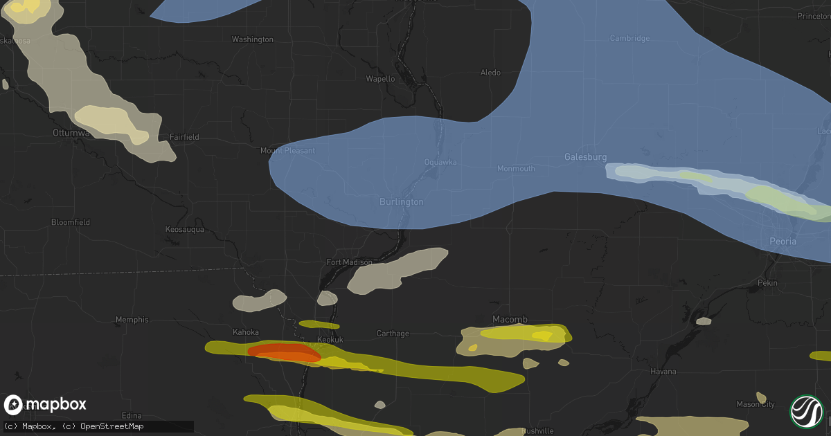 Hail map in Carman, IL on June 17, 2026