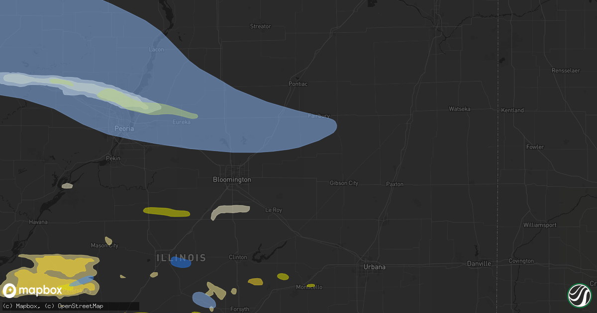 Hail map in Colfax, IL on June 17, 2026