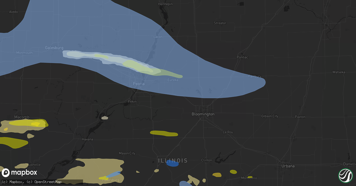 Hail map in Congerville, IL on June 17, 2026