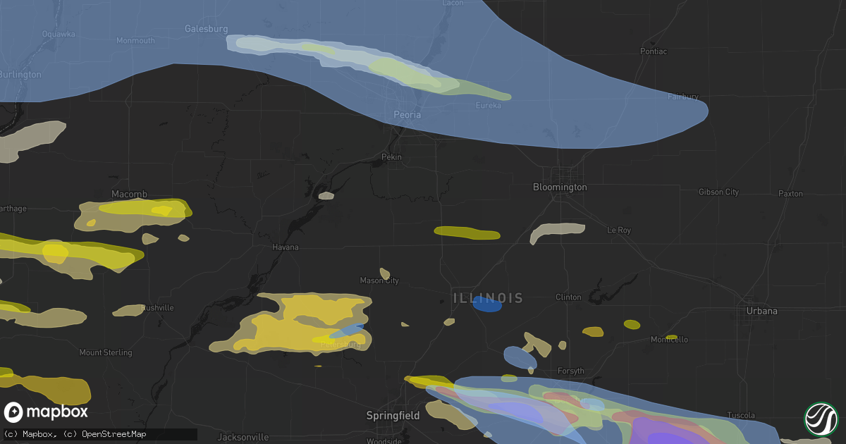 Hail map in Delavan, IL on June 17, 2026