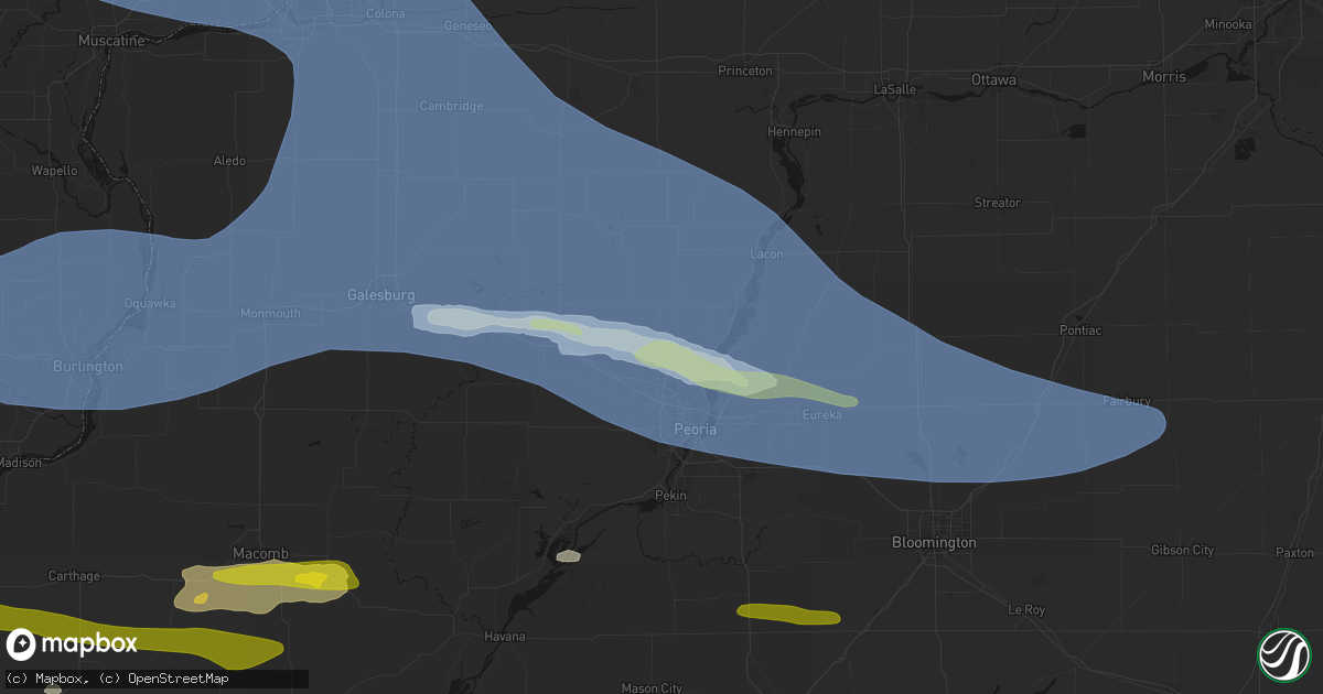 Hail map in Dunlap, IL on June 17, 2026