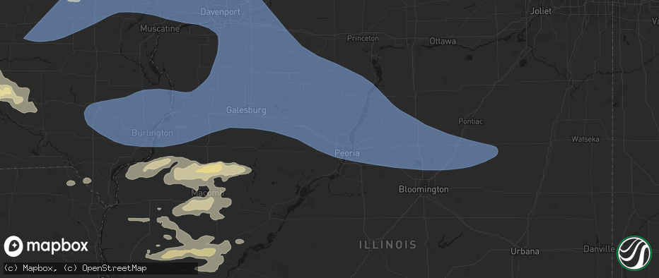 Hail map in Edwards, IL on June 17, 2026