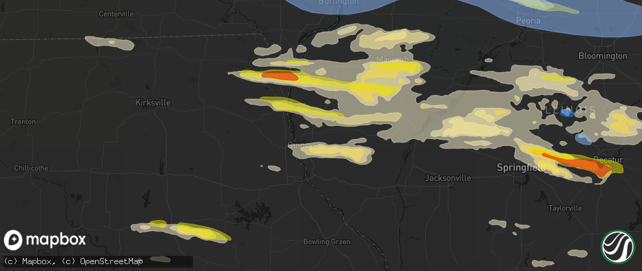 Hail map in Fowler, IL on June 17, 2026