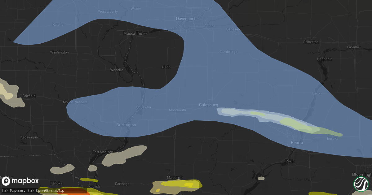 Hail map in Gerlaw, IL on June 17, 2026