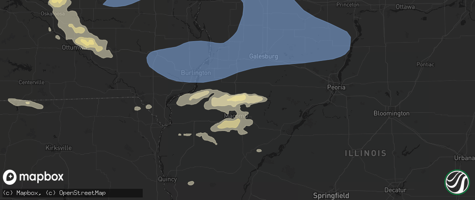 Hail map in Good Hope, IL on June 17, 2026