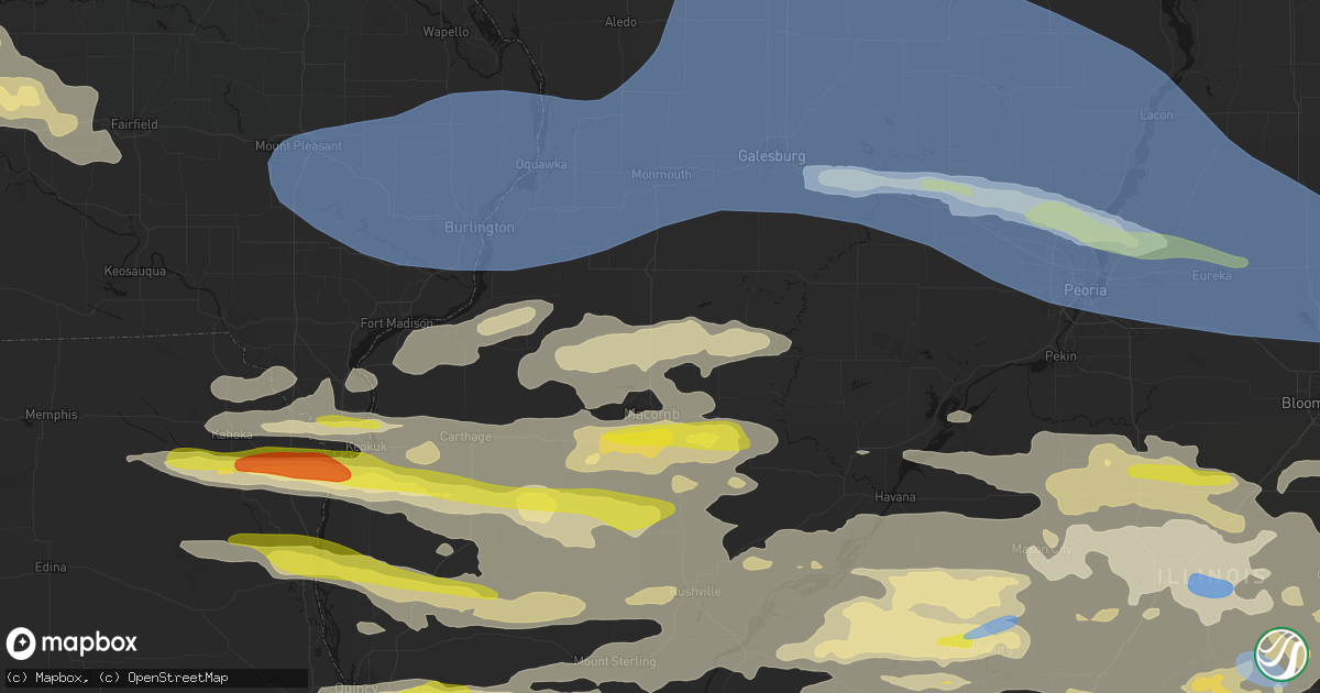 Hail map in Good Hope, IL on June 17, 2026