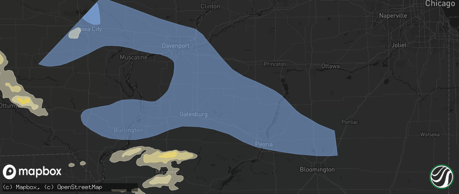 Hail map in La Fayette, IL on June 17, 2026