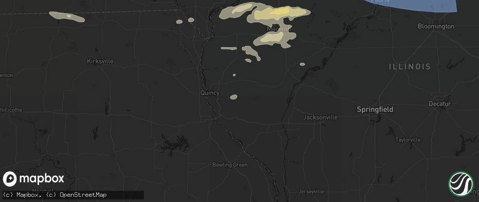 Hail map in Liberty, IL on June 17, 2026