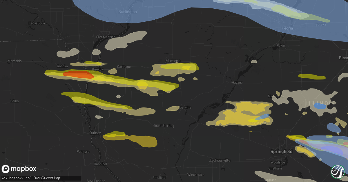 Hail map in Littleton, IL on June 17, 2026