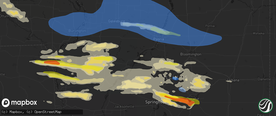 Hail map in Liverpool, IL on June 17, 2026