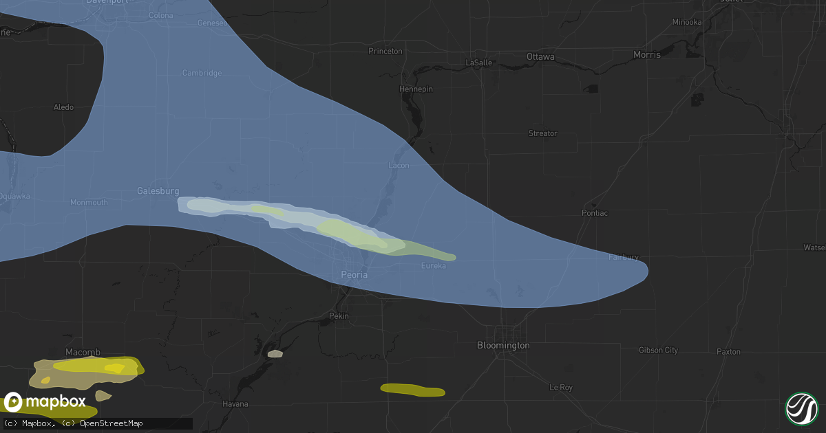 Hail map in Lowpoint, IL on June 17, 2026