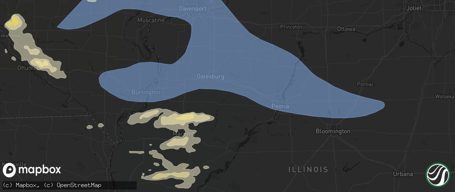 Hail map in Maquon, IL on June 17, 2026