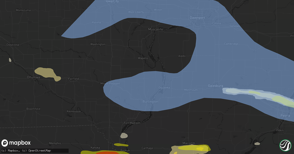 Hail map in Mediapolis, IA on June 17, 2026