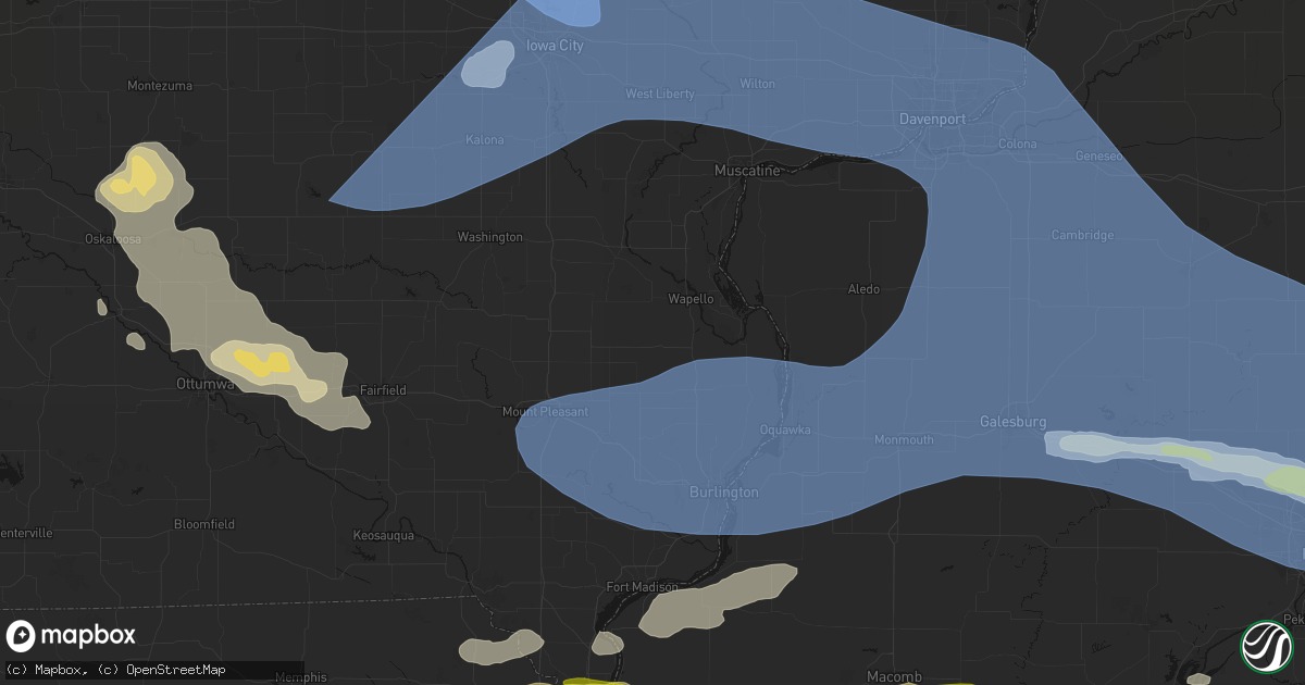 Hail map in Morning Sun, IA on June 17, 2026