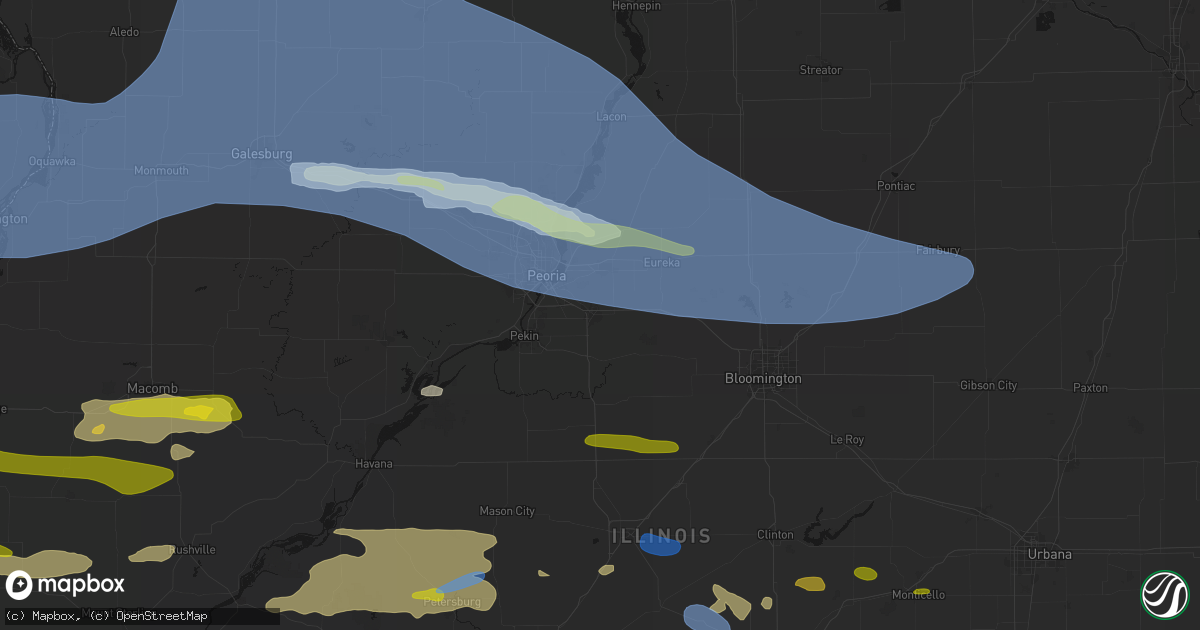 Hail map in Morton, IL on June 17, 2026