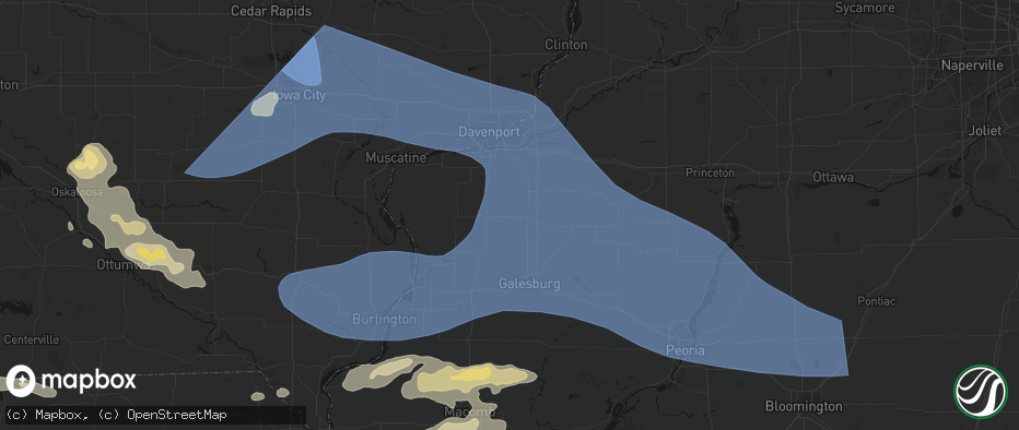 Hail map in New Windsor, IL on June 17, 2026