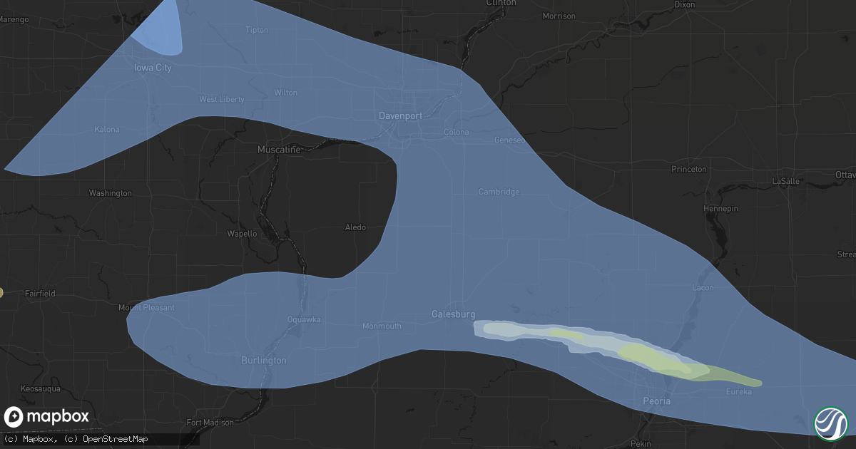 Hail map in New Windsor, IL on June 17, 2026