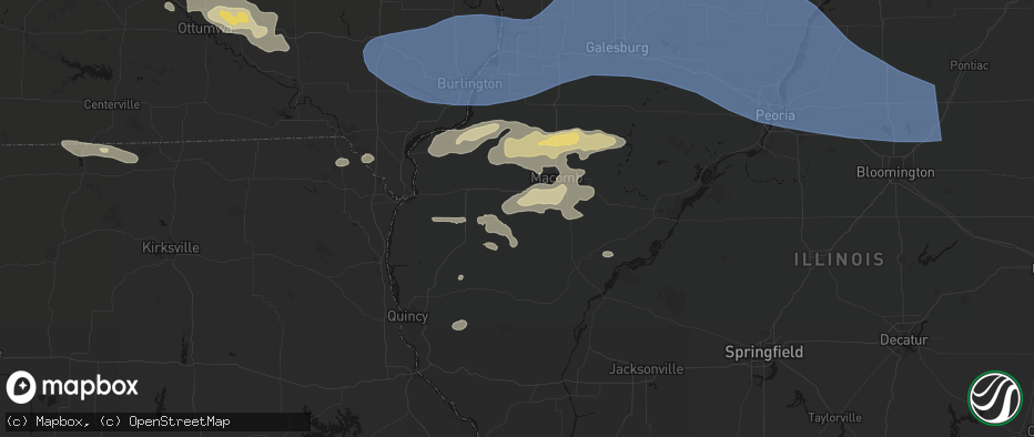 Hail map in Plymouth, IL on June 17, 2026