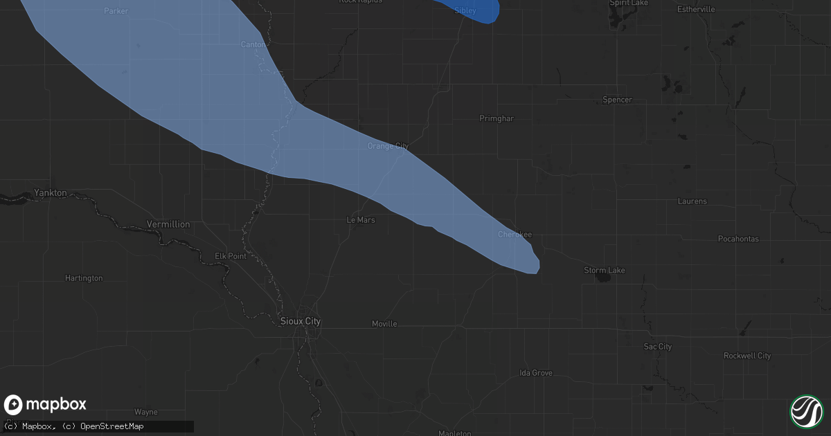 Hail map in Remsen, IA on June 17, 2026