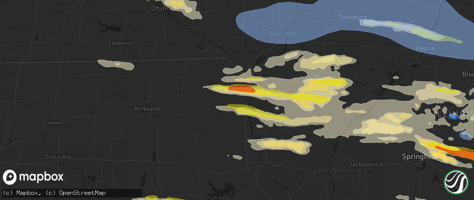 Hail map in Saint Patrick, MO on June 17, 2026