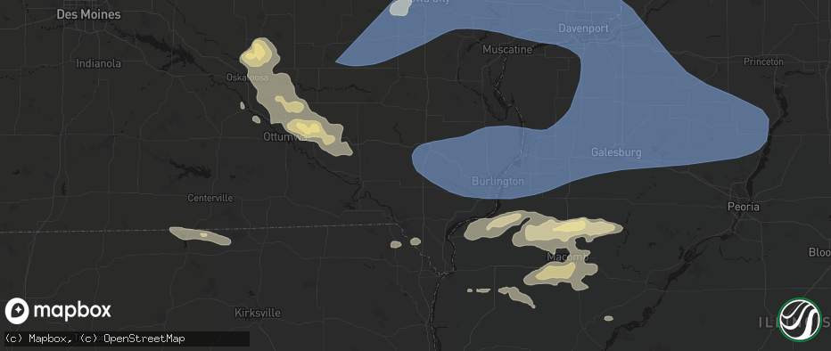 Hail map in Salem, IA on June 17, 2026