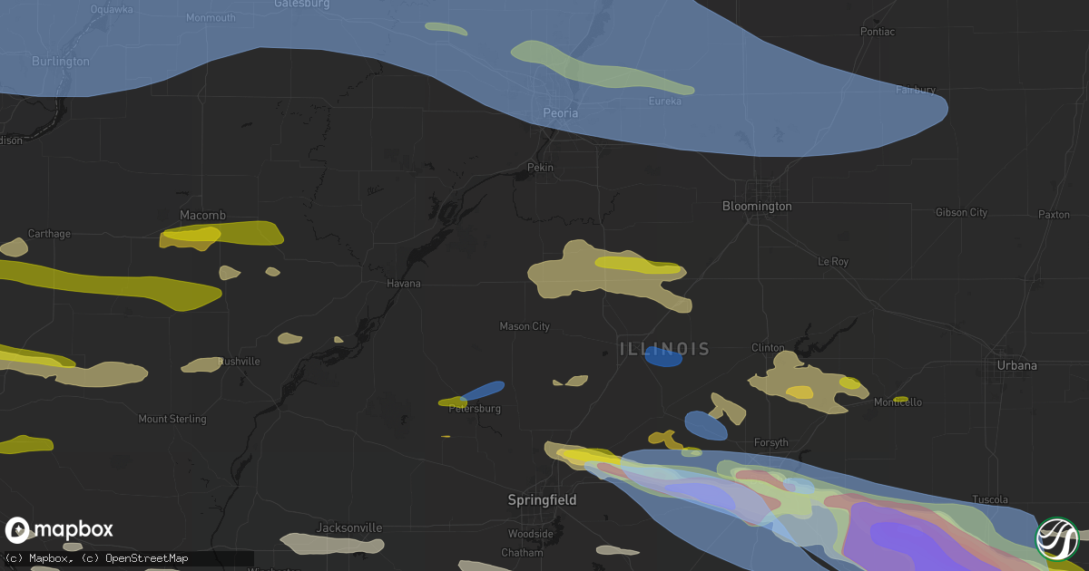 Hail map in San Jose, IL on June 17, 2026