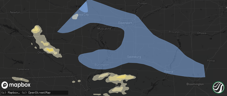 Hail map in Seaton, IL on June 17, 2026