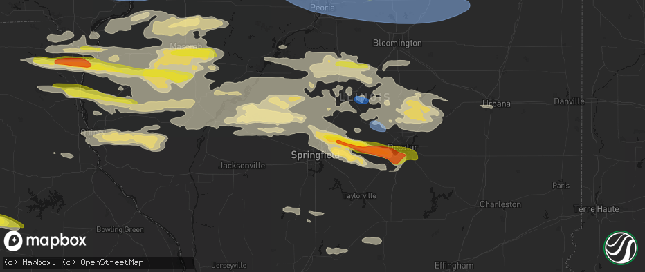 Hail map in Sherman, IL on June 17, 2026