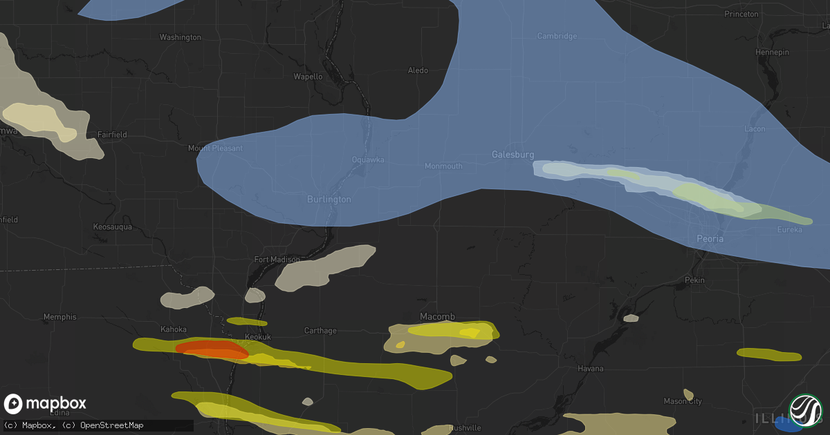 Hail map in Smithshire, IL on June 17, 2026