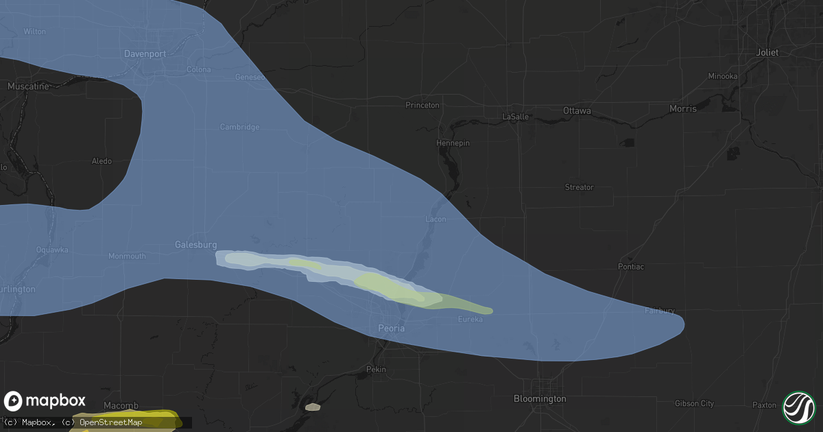 Hail map in Sparland, IL on June 17, 2026