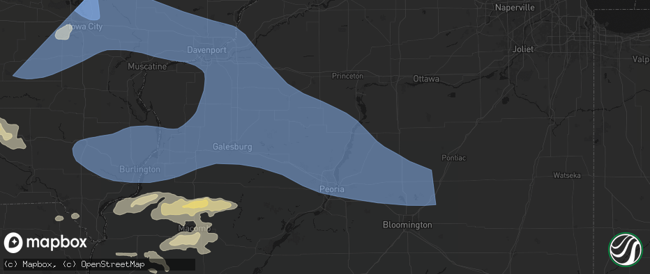 Hail map in Speer, IL on June 17, 2026