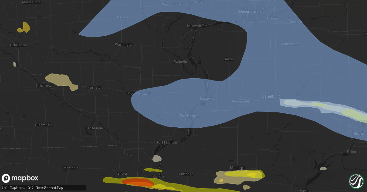 Hail map in Sperry, IA on June 17, 2026