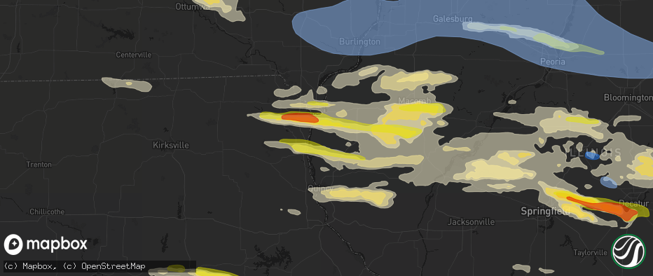 Hail map in Sutter, IL on June 17, 2026