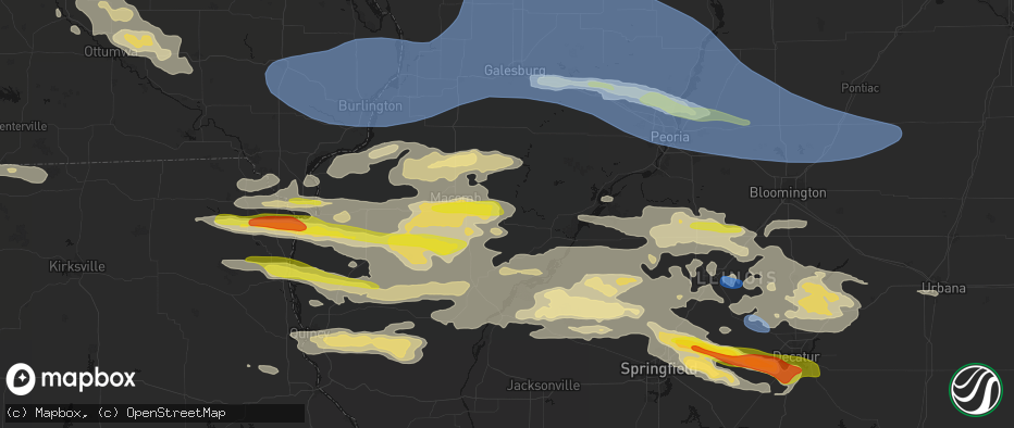 Hail map in Table Grove, IL on June 17, 2026