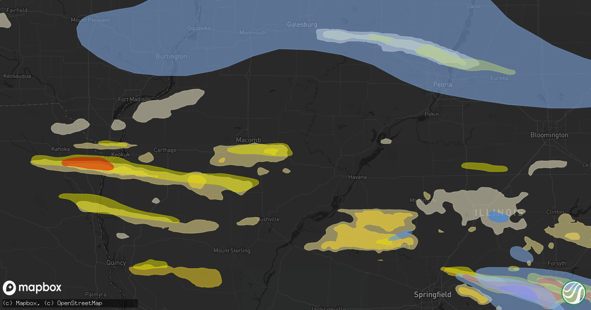 Hail map in Table Grove, IL on June 17, 2026