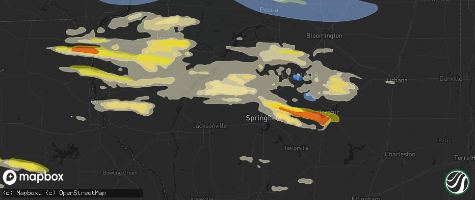 Hail map in Tallula, IL on June 17, 2026