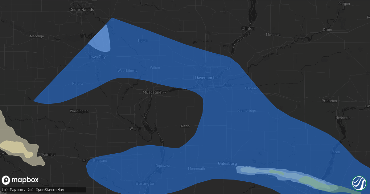 Hail map in Taylor Ridge, IL on June 17, 2026