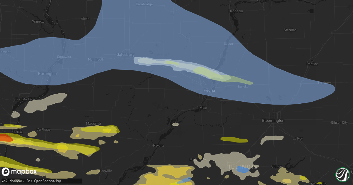 Hail map in Trivoli, IL on June 17, 2026