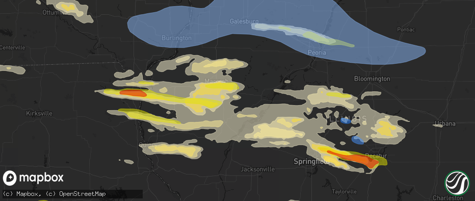 Hail map in Vermont, IL on June 17, 2026