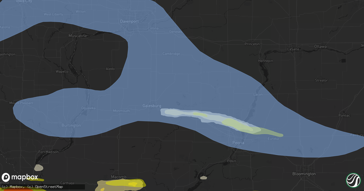 Hail map in Victoria, IL on June 17, 2026