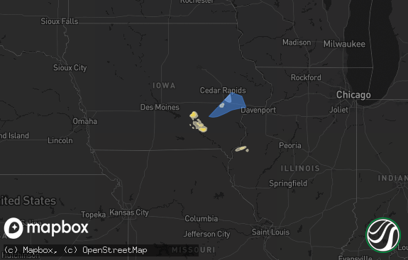 Hail map preview on 06-17-2026