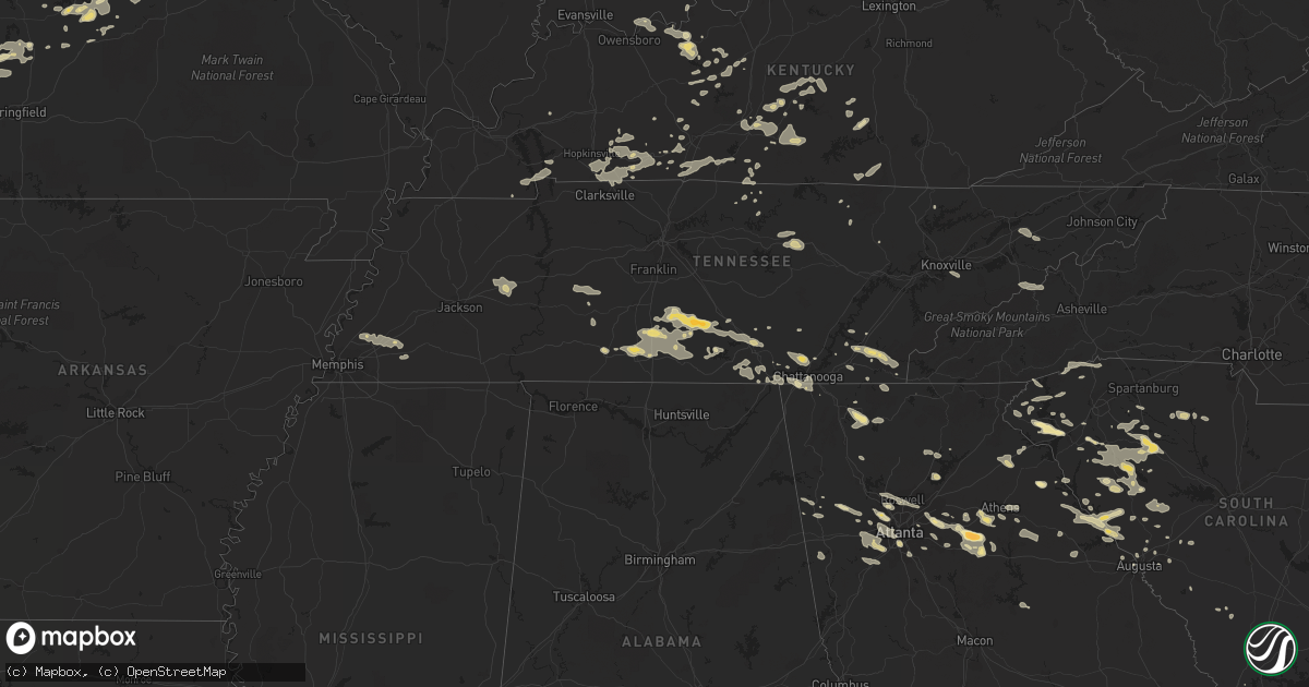 Hail map in Texas on June 18, 2011