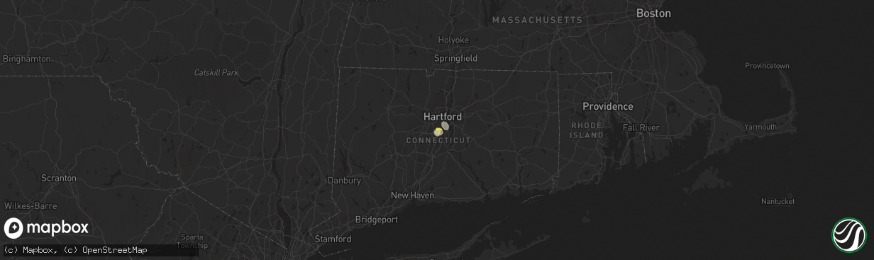 Hail map in Newington, CT on June 18, 2013