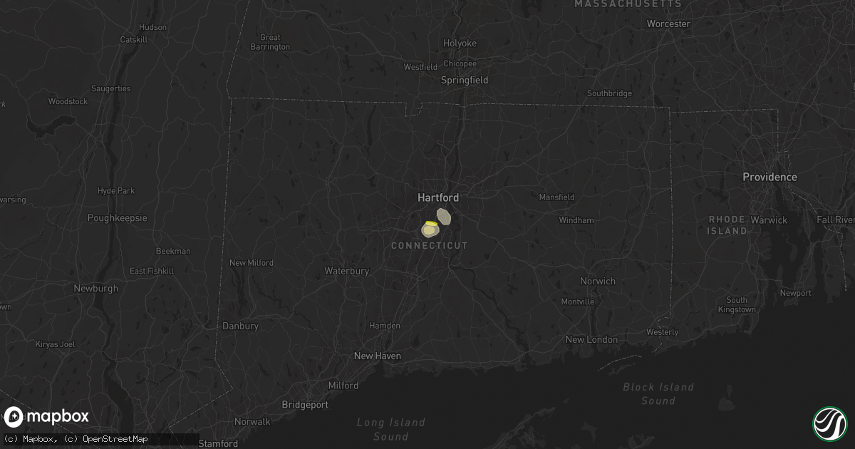 Hail map in Newington, CT on June 18, 2013