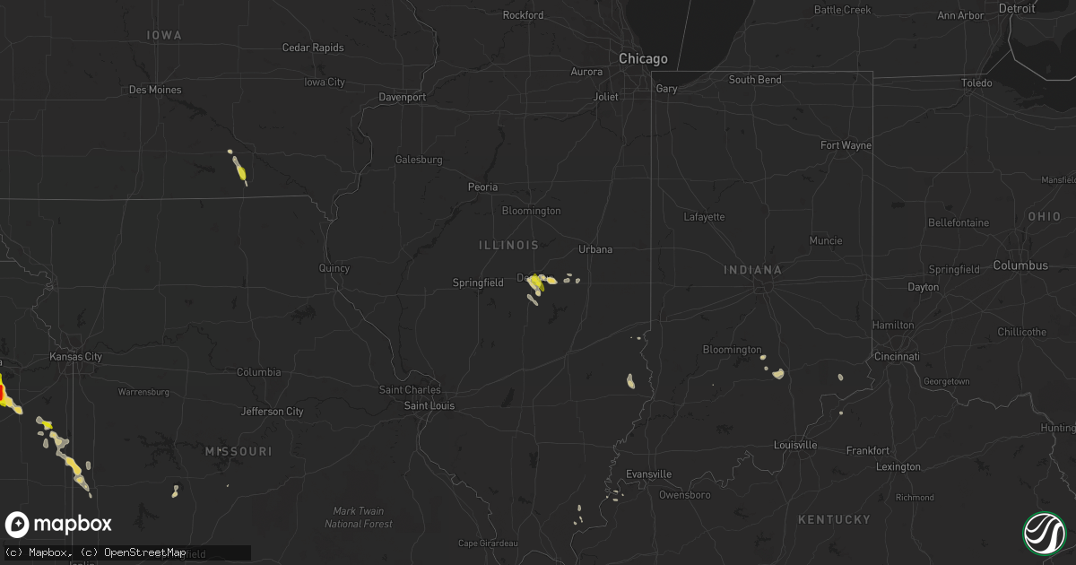 Hail map on June 18, 2013