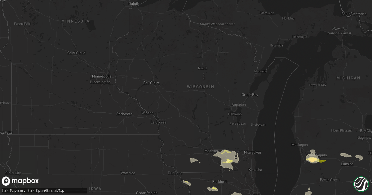 Hail map in Wisconsin on June 18, 2014